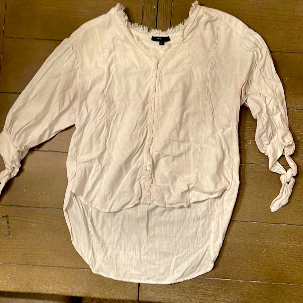 White linen top
